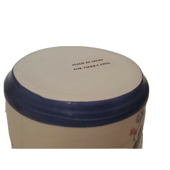 Ceramic Bathroom Set Handpainted  Spain Tierra Fina Toothbrush Soap Holder Cup - Picture 7 of 7